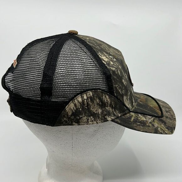Mossy Oak Camouflage Hat Hunt Woodland Camo Fish Baseball Velcro Backstrap - Picture 8 of 14